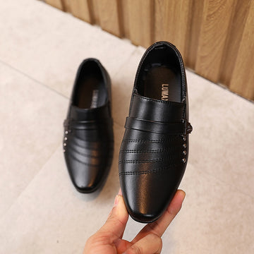 Boys Classy Soft Bottom Leather Dress Shoes